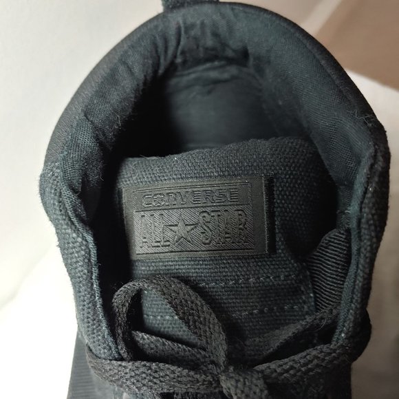 Unisex Black High top Converse - Picture 3 of 4